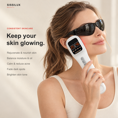 Handheld Red & Near-Infrared Laser Therapy Device with Stand