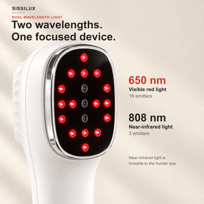 Handheld Red & Near-Infrared Laser Therapy Device with Stand