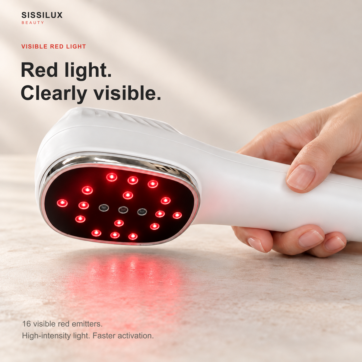 Handheld Red & Near-Infrared Laser Therapy Device with Stand