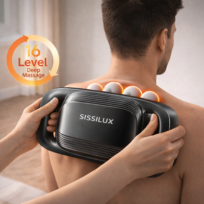 Sissilux TheraPalm - プレミアムエディション | 発熱機能付きの次世代ショルダー＆ネックマッサージャー