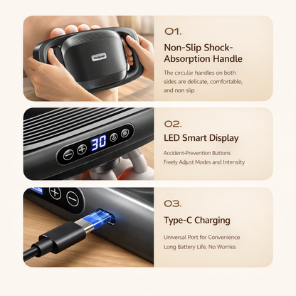 Sissilux TheraPalm - プレミアムエディション | 発熱機能付きの次世代ショルダー＆ネックマッサージャー