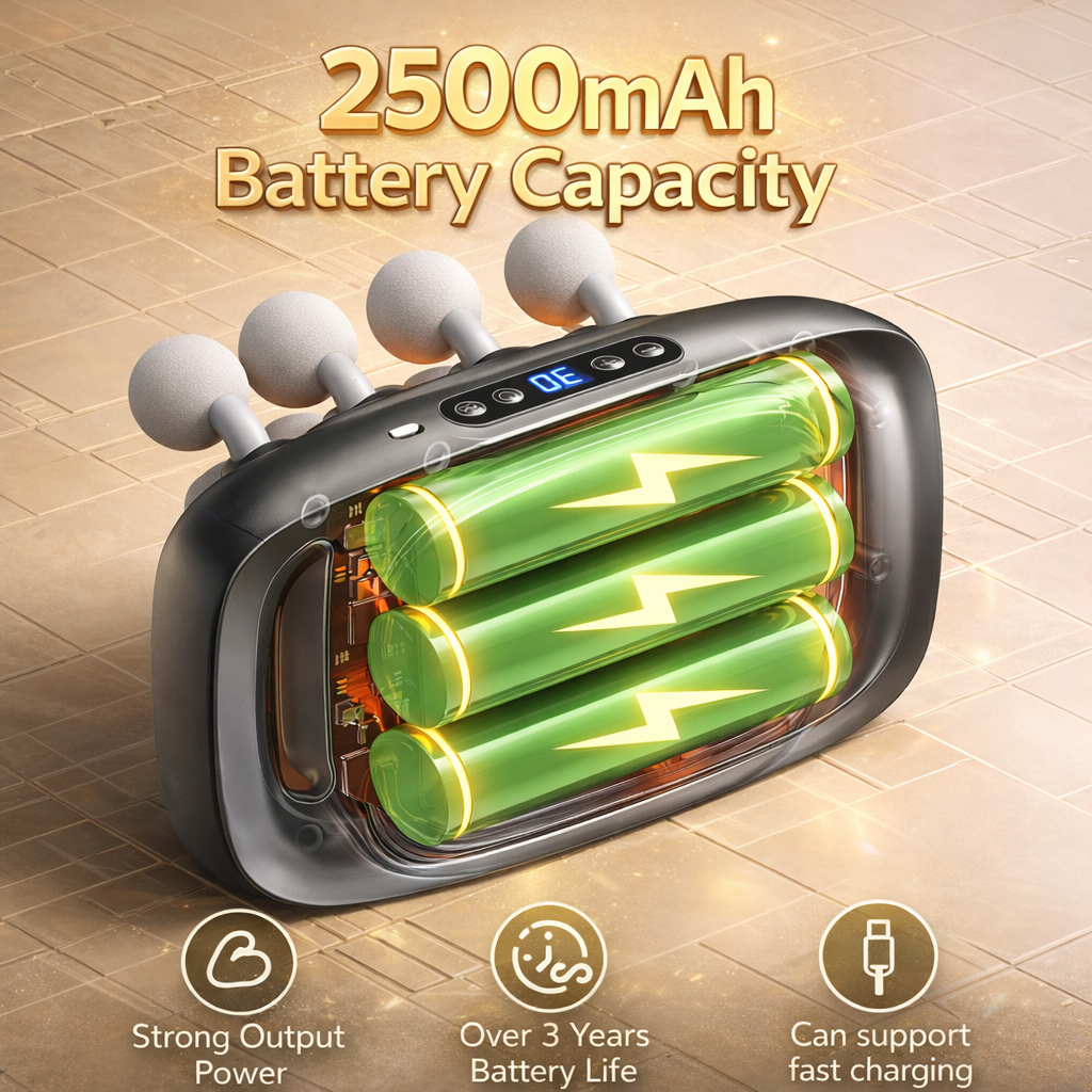 Sissilux TheraPalm - プレミアムエディション | 発熱機能付きの次世代ショルダー＆ネックマッサージャー