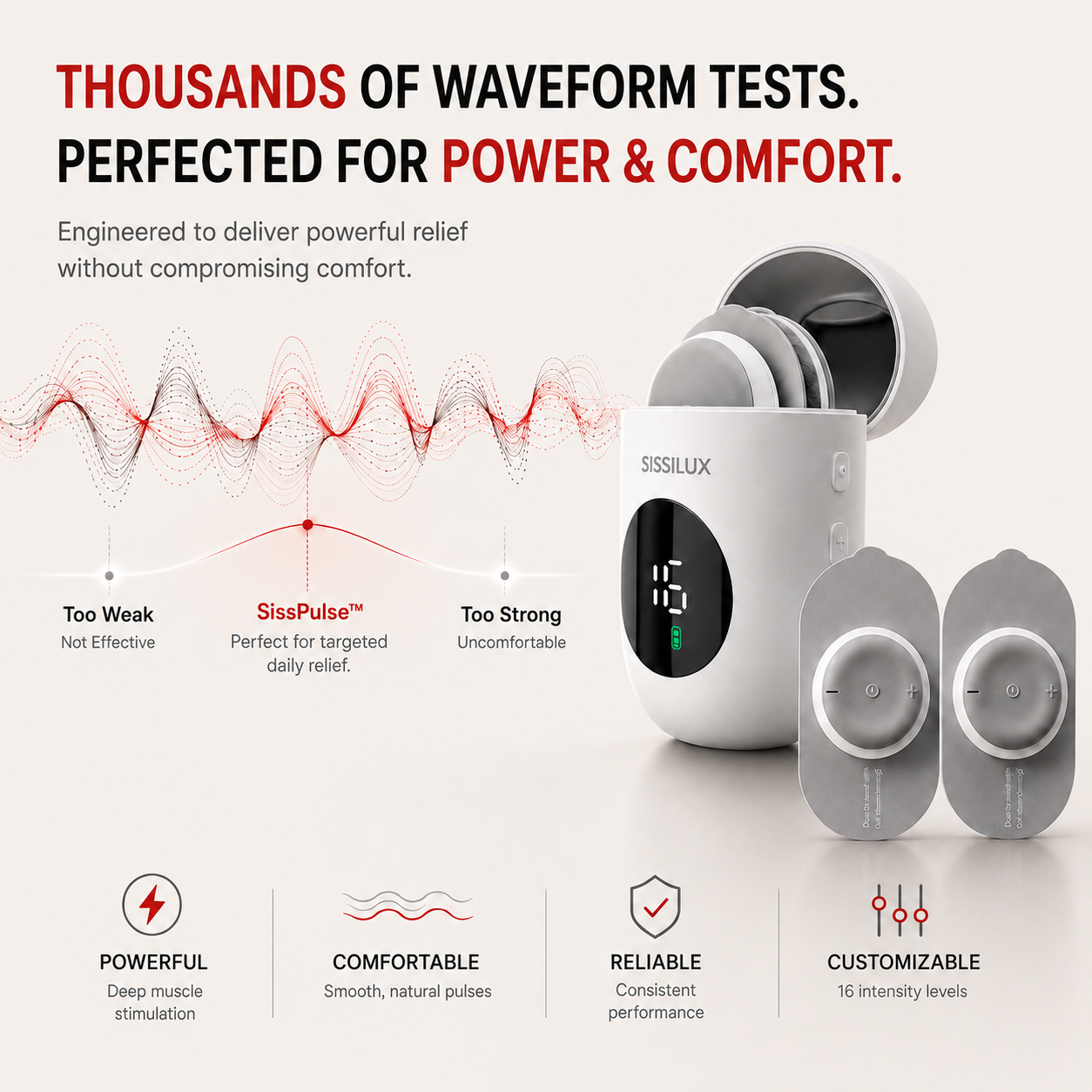 SissPulse Wireless TENS Unit